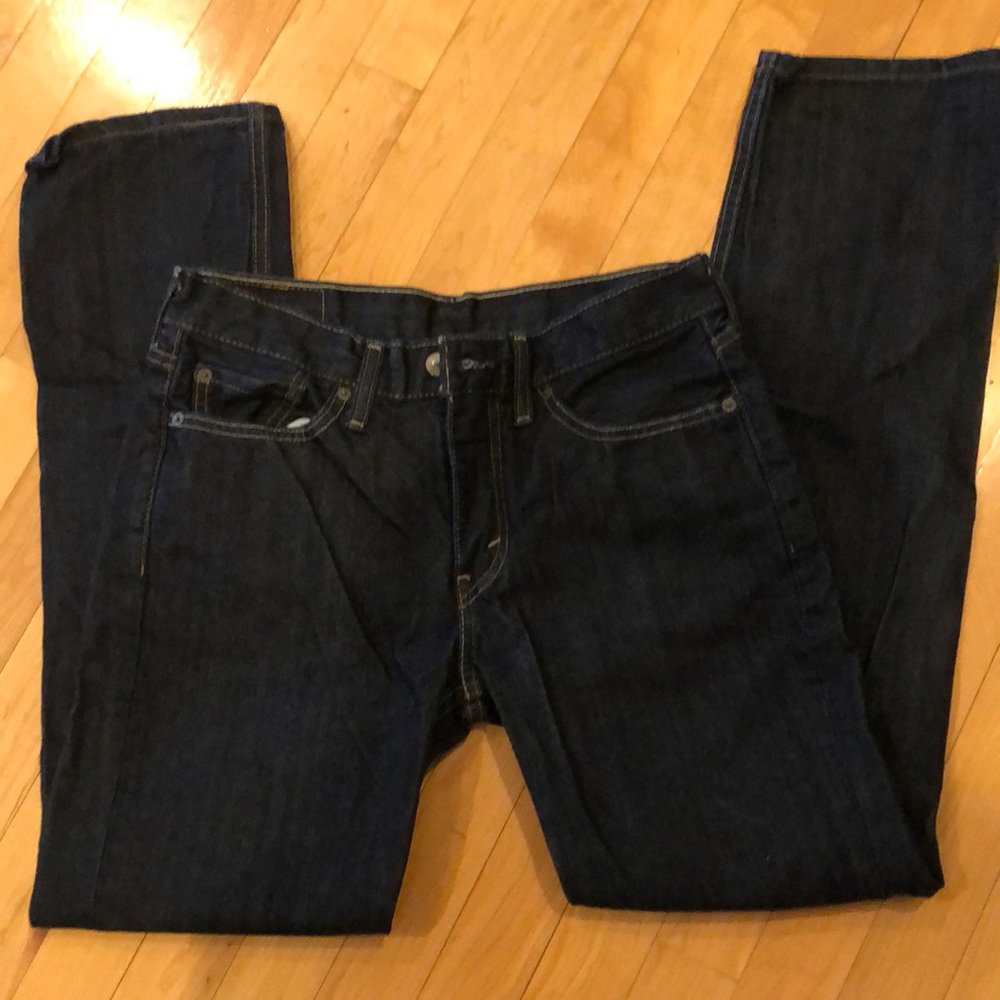 Mens Levi Jeans 514 29w 30l dark wash like nee